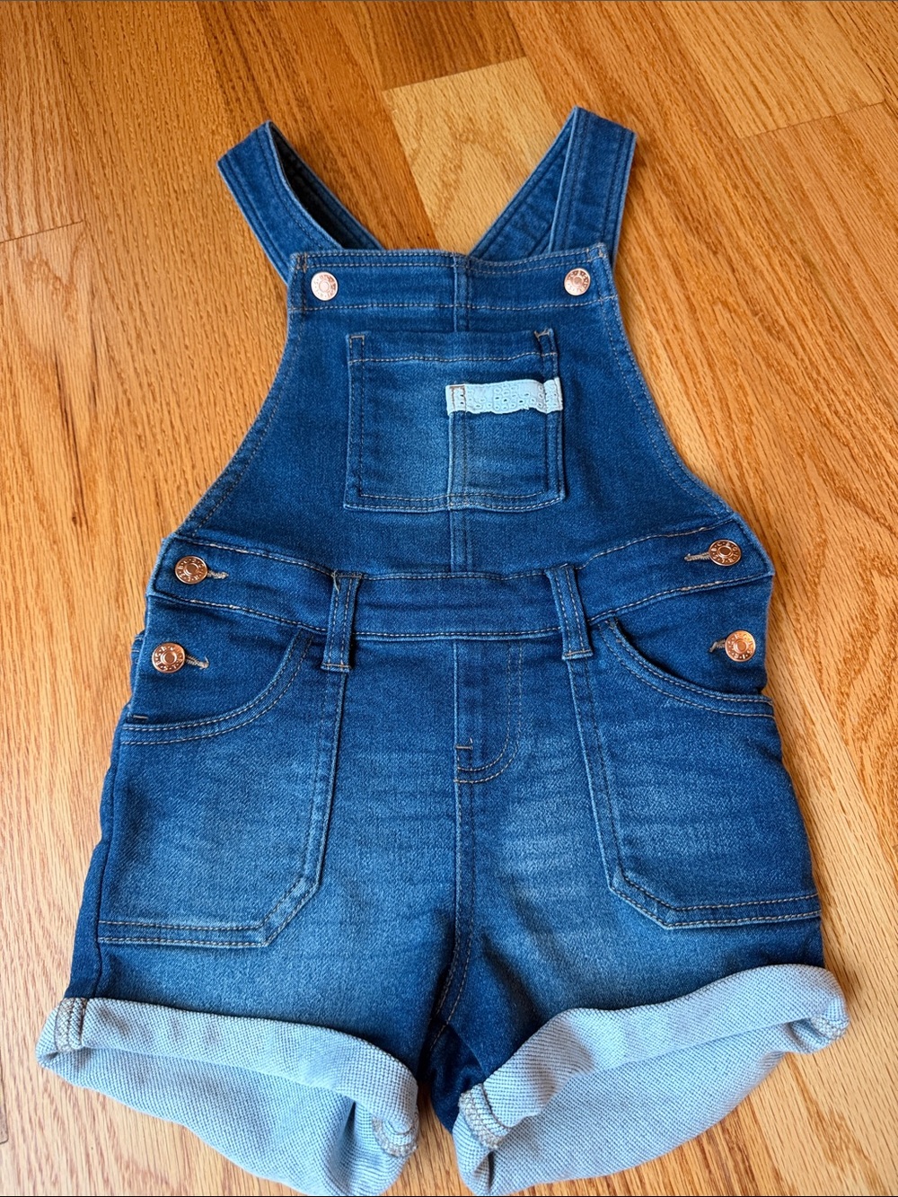 BCBGirls Blue Denim Short Overalls
